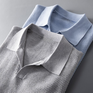 Peruvian Cotton Knit Polo Shirt