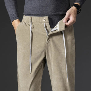 Tailored Comfort Corduroy Drawstring Pants